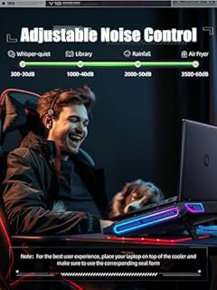 llano Raffreddatore per Laptop/Portatile per il Raffreddamento Rapido di Notebook da 13-17.3 Pollici è Dotato di 4 Porte USB C&A