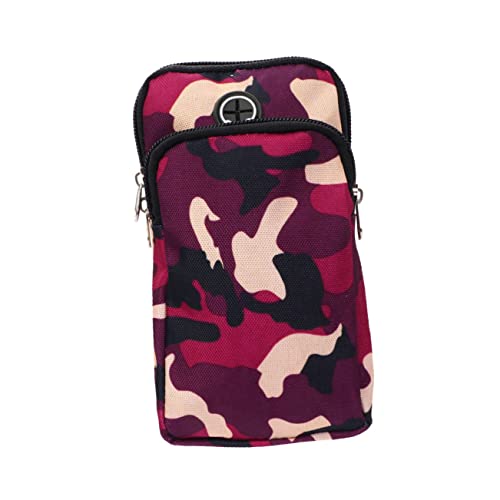 Operitacx 6-inch Camouflage Phone Arm Belt for Outdoor Fitness Running, Lightweight Phone Armband Adjustable Strap, Compatible Most Smartphones, Suitable for Sports and Jogging