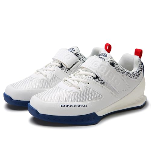 Image of Men's Weightlifting Shoes - Pro-Level Stability for Squats & Deadlifts - High-Traction Grip, Arch Support - Powerlifting & Strength Training Footwear