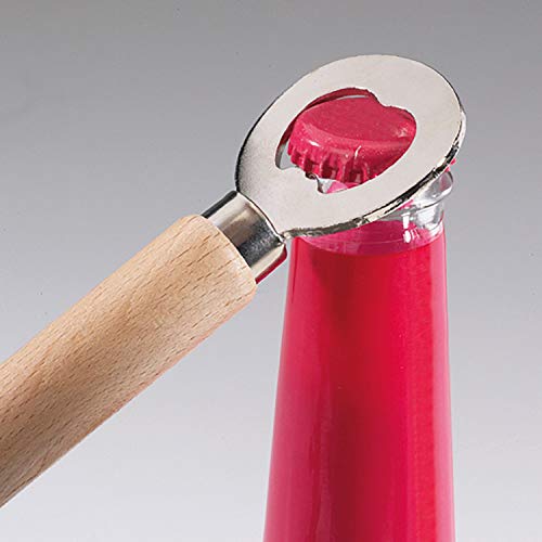 Westmark Flesopener, lengte: 14,1 cm, hout/staal, Woody, lichtbruin/zilver, 10082270 - Afbeelding 4