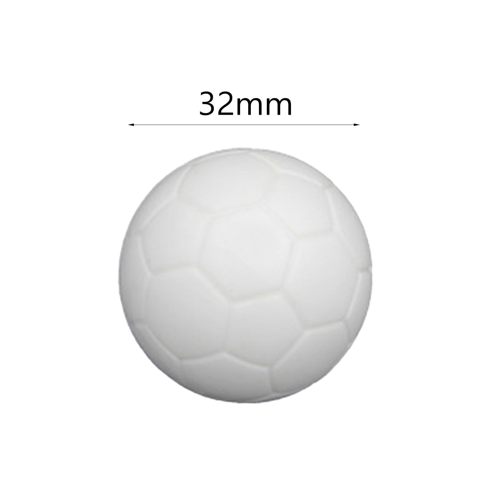 10 Piezas Pelotas de Futbolín Repuesto Accesorios Mesa Balón Mesa Pelotas Juego Rodaje Estable Material Hips Resistente Adecuadas para Salas de Juegos