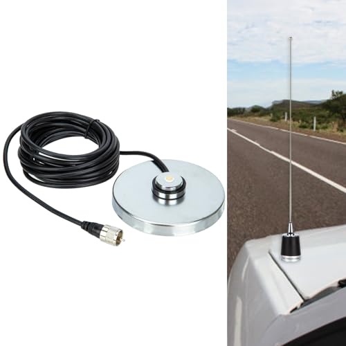 Antenas de 12 cm con ventosa y cable coaxial de 5m para aumento de señales QYT 2