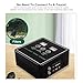 Pilipane Smart Reptile Misting System Automatic Terrarium Humidifier with Timer 360° Adjustable Nozzles for Chameleons Snakes Frogs Lizards Black ABS 5V 10m 4 Nozzles (S)