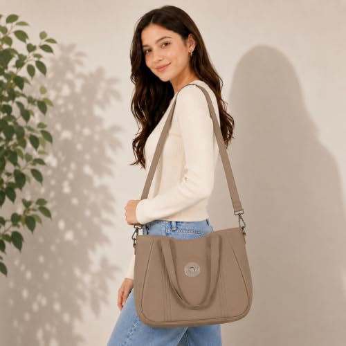 Image of Women's Large Tote Bag for Office, Travel, Shopping, Daily Use | Shoulder Handbag, Gift for Girls, Stylish Ladies Purse | Fits Upto 15.6 inch Laptop, A4 Files etc.
