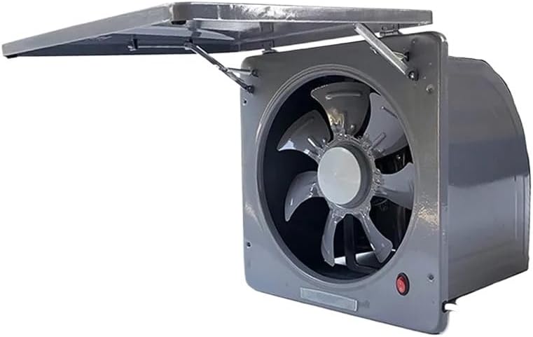 220V Powerful Rainproof 10-Inch Kitchen Exhaust Fan for Home Window with Strong Ventilation - Easy to Install(A)