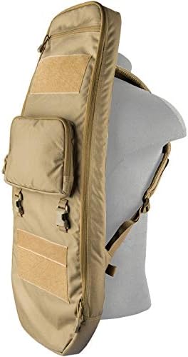 Lancer Tactical 35" Backpack V. 1 Padded Rifle Bag TAN Firearm Backpack Pistol Handgun Case