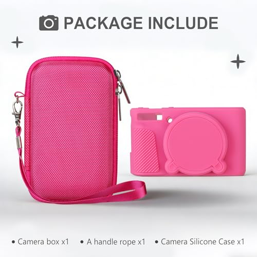 Estuche rígido con funda de silicona para Canon PowerShot SX740 miniatura 2
