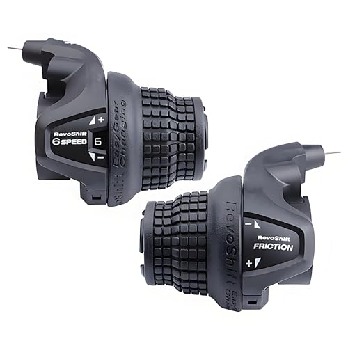 Airuzara 2 Pcs Bikes Gear Shifters 3×6 Speed, Bicycle Revoshift