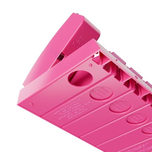 Image of EZY DOSE Weekly, AM /PM Daily Pill Organizer, 7-Day Medicine Planner, Vitamin Container, Small Pop-Out Compartments, 2 Times a Day Pill Holder, Pink, Travel-Friendly, BPA Free