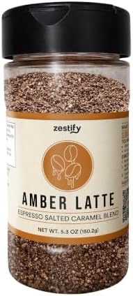 Amazon.com : Zestify Amber Latte – Espresso Salted Caramel Seasoning ...