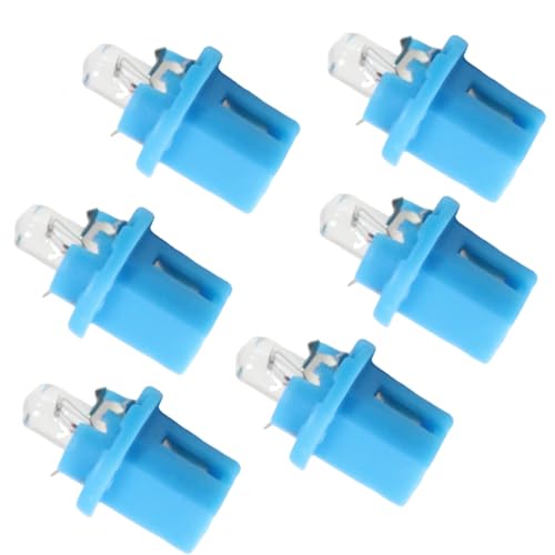 Juego de 6 Bombillas para Tablero 12V/1.2W Azul miniatura 2