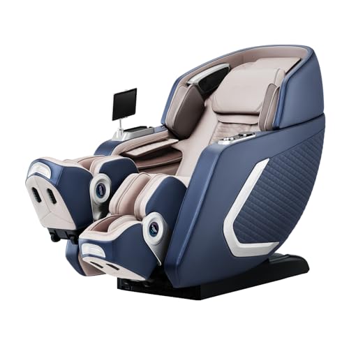 Image of ROTAI R-NEXA 4D Robotic Massage Chair with Rovo Walking Technology | Dual-Core Synergy System | Bi-Stretch Deep Stretching | 38-Airbag Full Body Air Compression Massage Chair (Blue)
