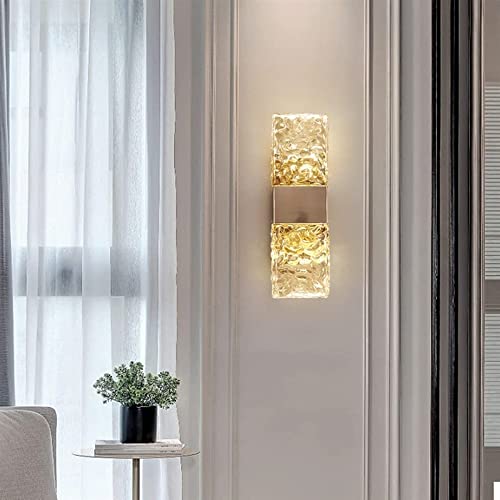 Aplique LED rectangular WQHPLMD de metal y acrílico para pared de dormitorio 2