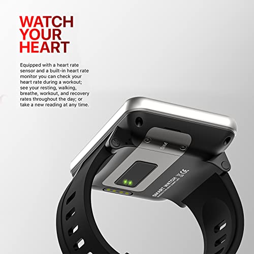 Dm100 4G Smart Watch Sports Wifi Gps Bt Smartwatch 2.86 Inch Touch Screen Android 7.1 3Gb+32Gb Music Player Phone Call 5Mp Camera Ip67 Waterproof Support Nano Sim Card Heart Rate Tracker Pedometer #TOP3
