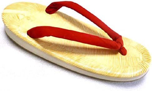 Amazon レディース 日本製 赤鼻緒 サンド底 雪駄 草履 Lサイズ 赤 ノーブランド品 下駄 草履