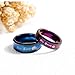 Iflytree 2Pcs Matching His Queen Her King Couples Rings Wedding Engagement Band for Him and Her Stainless Steel Bridal Sets Promise Rings For Couple Anniversary Jewelry