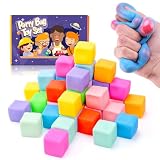 YAKHAN 36PCS Color-Changing Stress Cube - Soft, Squeezeable Stress Relief Balls for Relaxation, Ages, Ideal for Parties, Home, Classroom, and Office Use, Slow-Rebound Design, Portable