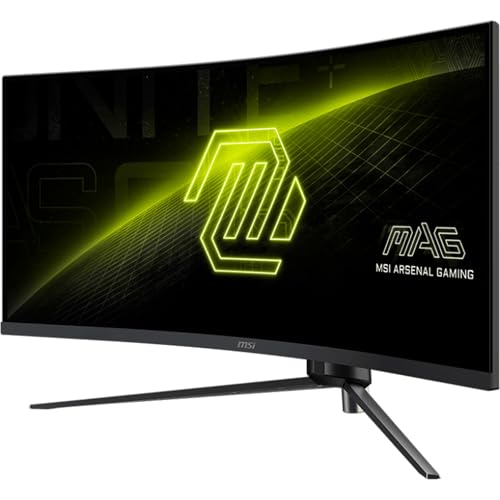 MSI MAG 345CQR Curved Gaming Monitor 34 UWQHD Rapid VA 3440x1440 180Hz / 1ms Adaptive Sync DP 1. HDMI 2.0b CEC - vue 4