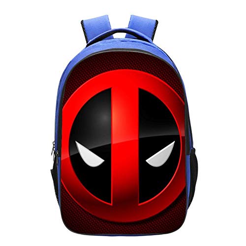 QWEIAS Deadpool 3D Mochila para niños: 16.5 Pulgadas Toddler Kids Escolar para pequeños