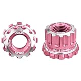 XOUX AX-A BMX Axle Nuts 10MM, Pink