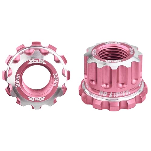 XOUX AX-A BMX Axle Nuts 10MM, Pink