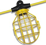Construction Lights, Work Lights, String Light, Portable String Lights, Temporary Lighting, 100 Foot