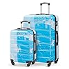 Suitour Luggage sets 2 piece,Hardside Lightweight 20 inch Carry on Suitcase and 28 inch Luggage with Spinner Wheels(20in/28in)