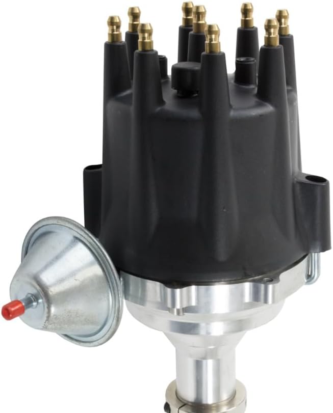 Top Street Performance JM7701BK Pro Series Ready-To-Run Distributor with Black Cap