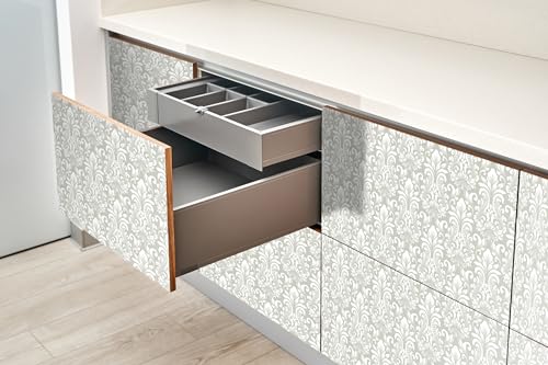 Papel Pintado Decorativo Mate Wallfluent Adhesivo 100x50 para Muebles Armario y Cocina 5