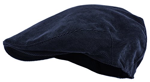 Wonderful Fashion Men's Herringbone Tweed Wool Blend Snap Front Newsboy Hat