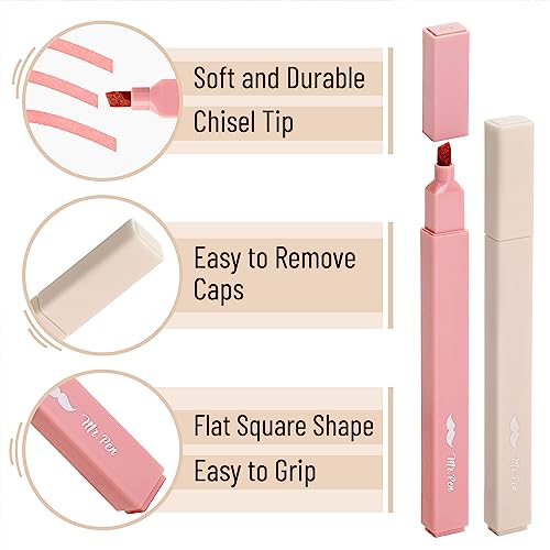 image for Mr. Pen- Aesthetic Highlighters, 8 pcs, Chisel Tip, Vintage Colors, No