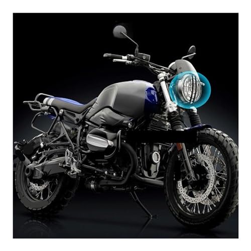 Couvercle protection calandre contre fissures phare moto NINE T