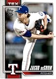 2026 TOPPS #99 JACOB DEGROM TEXAS RANGERS BASEBALL OFFICIAL TRADING CARD OF MLB