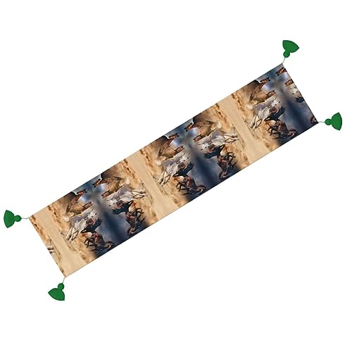 Chemin de table cheval qui court pour sublimer une table vide - 7
