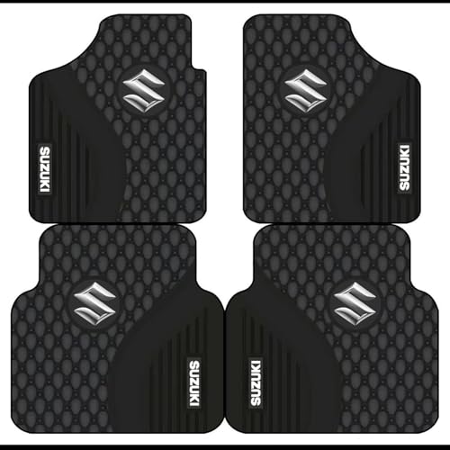 Tapis de Sol Voiture pour Suzuki Jimny 1998-2018, Avant et Arrière Tapis de Voiture Universel Antidèrapant - 4 pièces