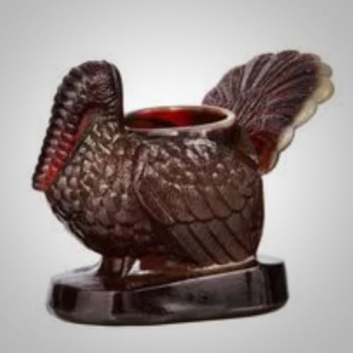 Toothpick Holder - Turkey - American Made - Mosser Glass USA (Root Beer)