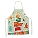 MLOPPTE fartuch, 1 szt. fartuch świąteczny dla kobiet Pinafore bawełniane lniane fartuchy kuchenne 5365 cm śliniaki dla dorosłych, Cm1006-19, rozmiar uniwersalny