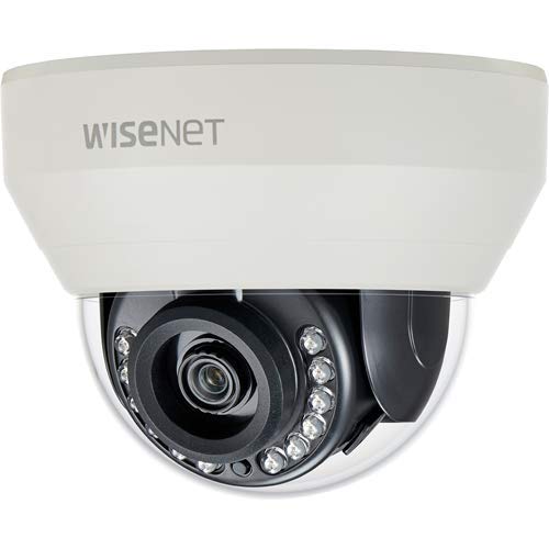 Hanwha TechwinHCD-7010RA 4MP Wisenet HD+ Indoor Dome Camera, 2.8mm Fixed Lens BNC Connection