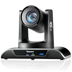Tenveo Cámara PTZ NDI 4K AI Auto-Tracking, Zoom óp...: 【Cámara PTZ NDI 4K con seguimiento de IA de Tenveo】La cámara PTZ Tenveo ofrece videoconferencias profesionales y transmisiones en vivo. Con resolución 4K a 30FPS, un sensor CMOS Sony de 1/2.8" y zoom óptico 20X, la cámara PTZ Tenveo 20X con seguimien...