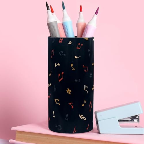 Rangement pinceaux maquillage et stylos à motif notes - 7