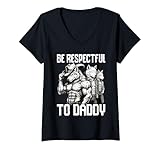 Photo Gallery donna alpha wolf sii rispettoso di papà funny werewolf meme cringe maglietta con collo a v Photo Gallery donna alpha wolf sii rispettoso di papà funny werewolf meme cringe maglietta con collo a v