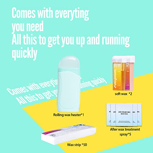 Waxfans Waxing,Waxing Kit For Women,Easy To Use Suitable For Beginners Waxing At Home,Long-Lasting Hair Removal Effect Enjoy Sexy Skin,Great Gift Waxing Kit #TOP5