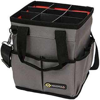 C.K Magma MA2637 3-in-1 Tote Bag - Grey/Red,27.5 x 25 x 25 cm