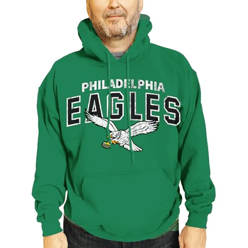 Team Fan Apparel NFL Adult Unisex Starting Fresh Ultra Soft Fleece Hooded Sweatshirt, Heathered Football Hoodie