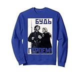 8.5 oz, Klassisch geschnitten Seien Sie ein Held Retro Vintage Sowjetunion Propaganda Sweatshirt