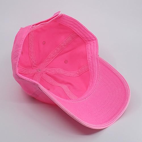 Image of Classic Washed Cotton Baseball Cap - Vintage Adjustable Dad Hat, Curved Bill for Men Women, Outdoor Everyday Wear