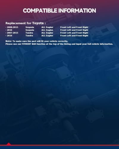 Image of KAX Front Brake Calipers for Toyota Tundra Sequoia 2007-2016