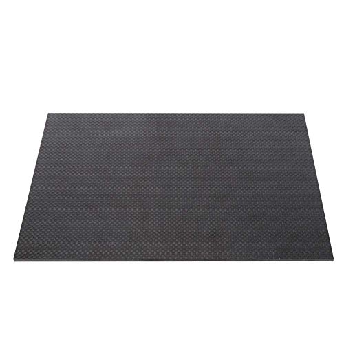 Piatto in Fibra di Carbonio, Materiale Foglio di Pannello in Fibra di Carbonio Twill di Alta Durezza con Superficie Luminosa(200 * 300 * 1.5mm)
