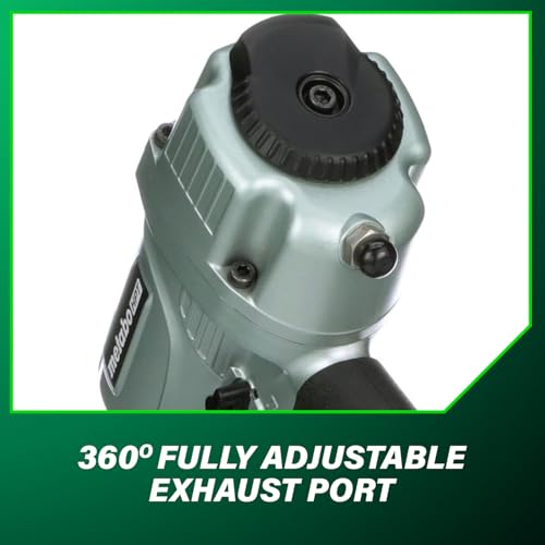 Metabo HPT Pregador de acabamento, calibre 15, pneumático, angular, pregos de acabamento de 3,5 cm a