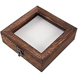 Elegante Präsentation: Das ästhetisch ansprechende design dieser schmetterlingsvitrine aus rustikalem holz sorgt dafür, dass ihre schmetterlinge stilvoll präsentiert und gleichzeitig bestens geschützt sind